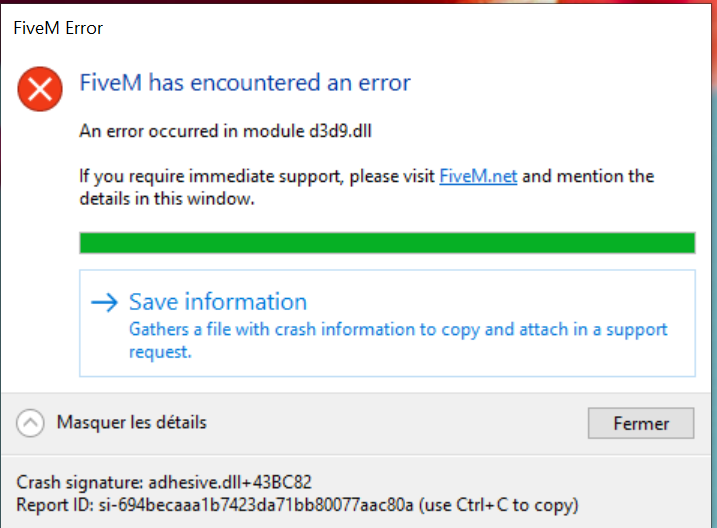 5m Error Code problem installation of Five M - FiveM Client Support - Cfx.re Community
