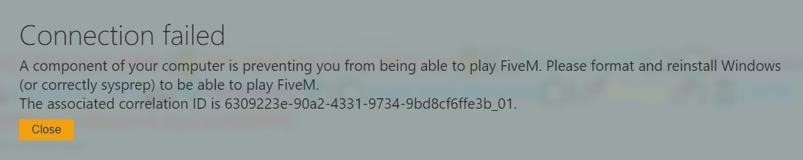 Error when attempting to join any server - FiveM Client Support - Cfx ...