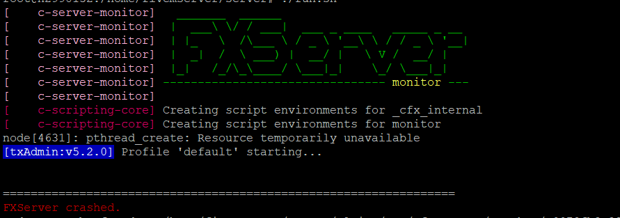 [PROBLEM]Server error when starting - Server Discussion - Cfx Forum