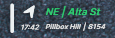 CC Location Display Color Green