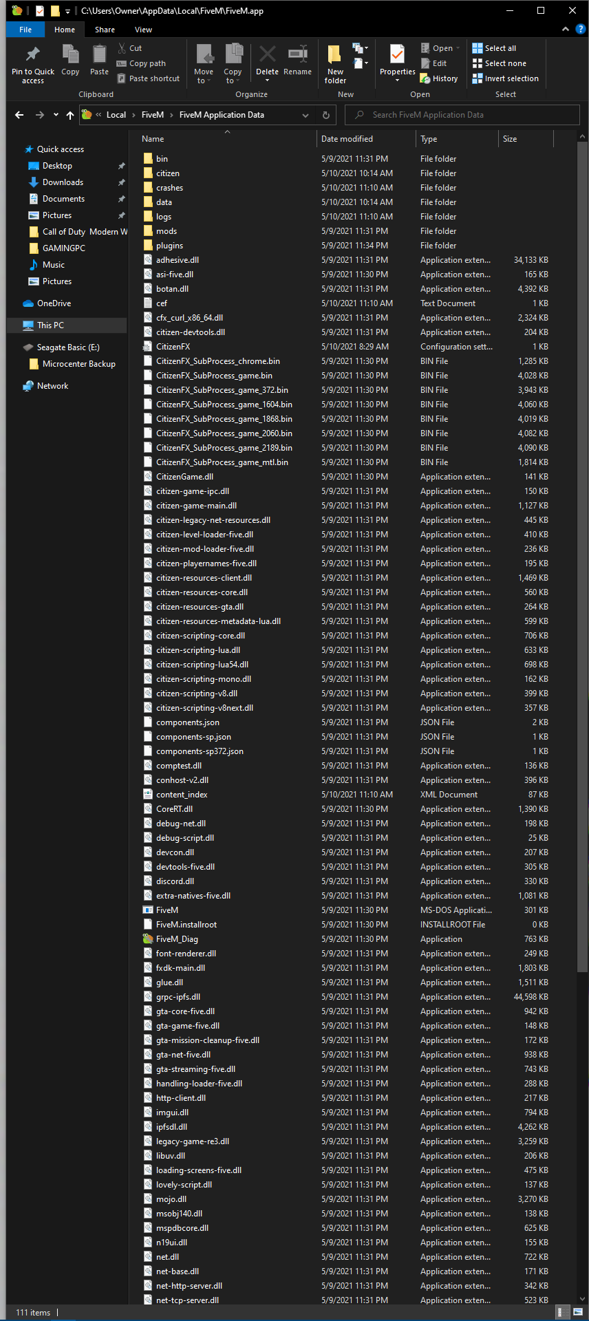 An error at GTA5.exe!sub_141304050 (0x0) caused FiveM to stop working ...