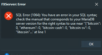 [HELP] Database ERROR SQL syntax [HELP] - Resource Support - Cfx Forum
