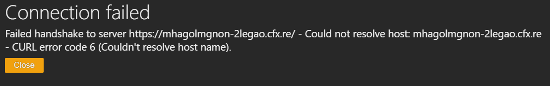 [help] cfx.re -CURL error code 6 - Server Discussion - Cfx.re Community