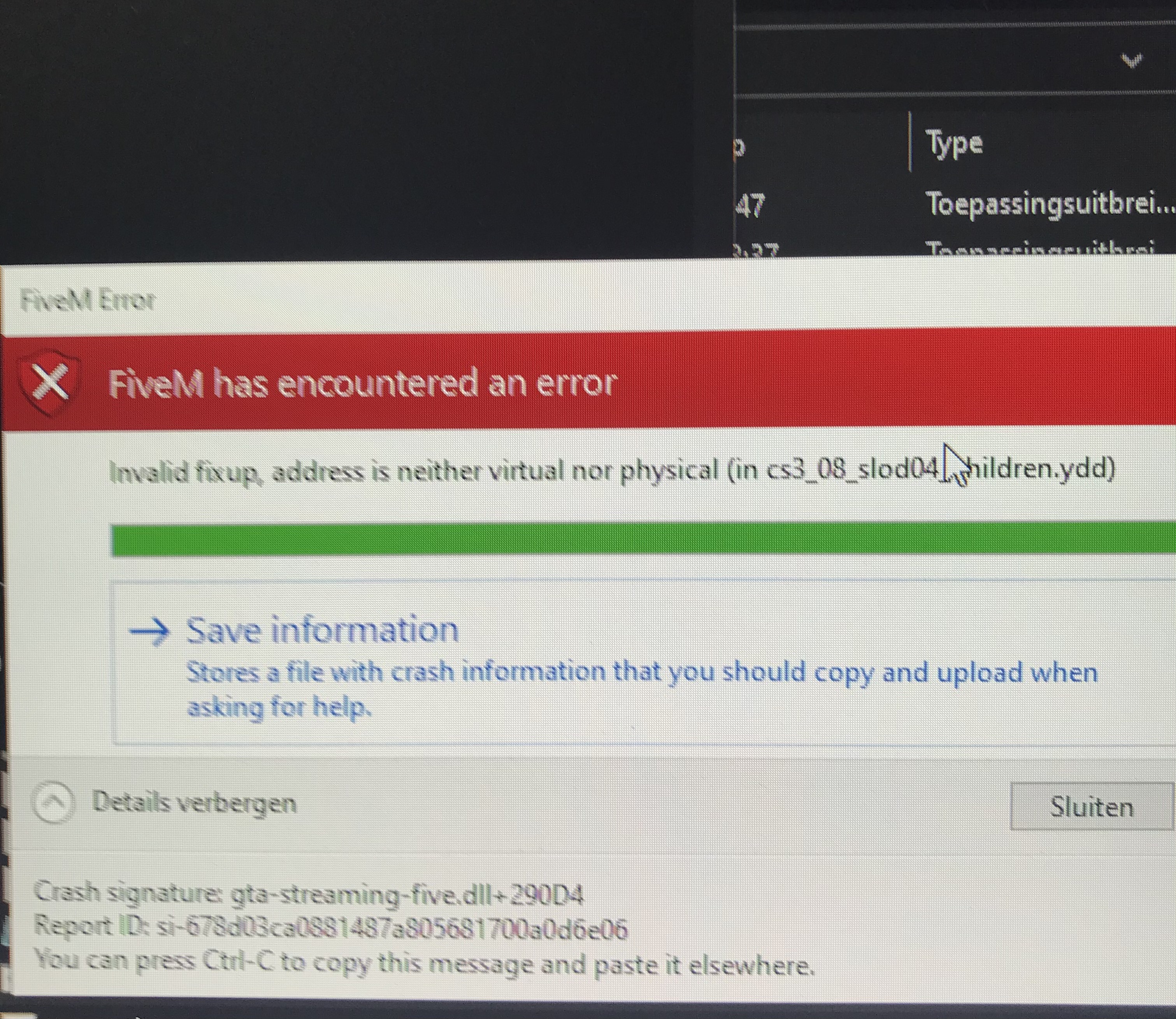 Help me i can't join my server because of gta-streaming-five.dll ...