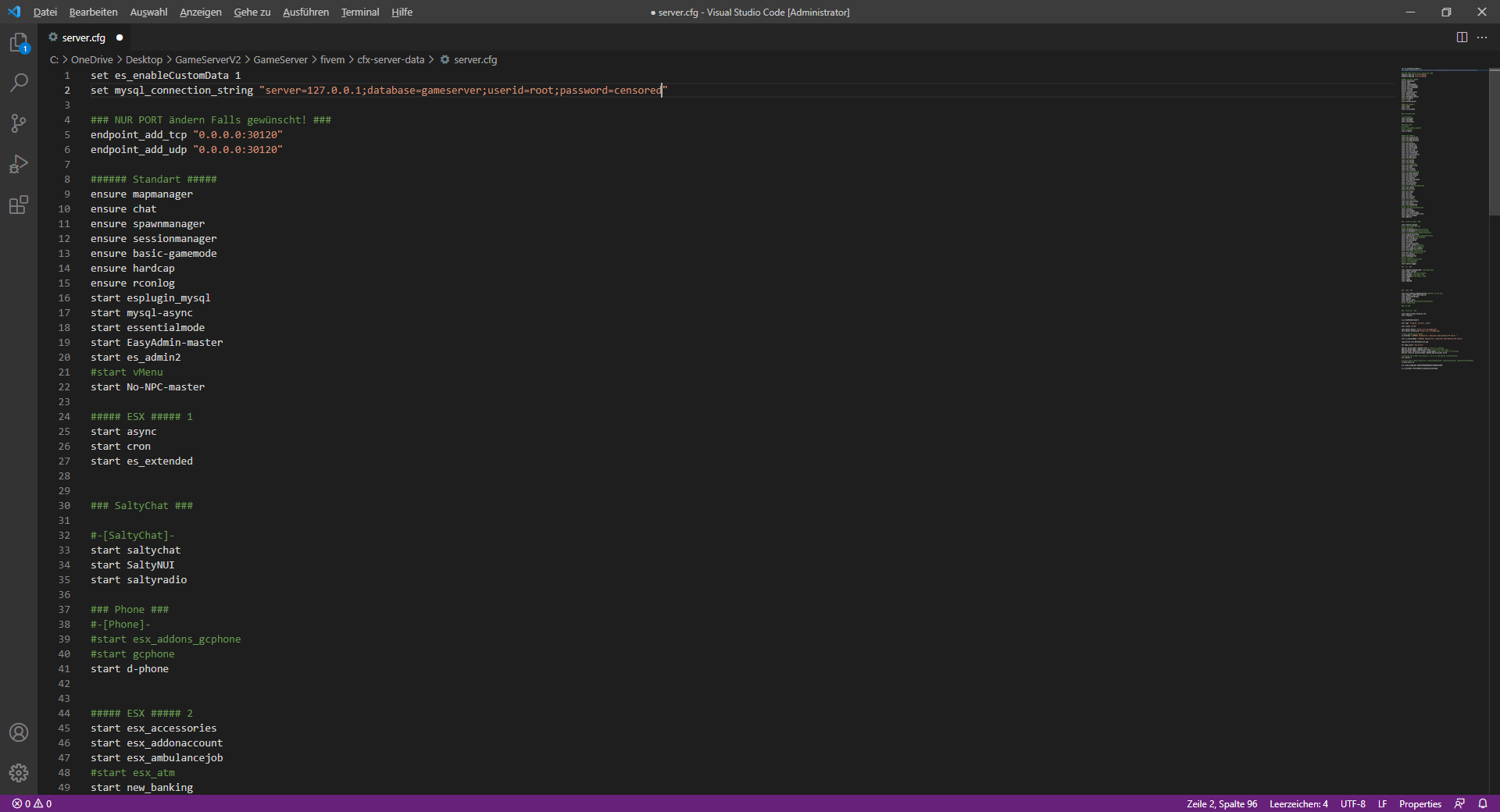 Export sql database error - Server Discussion - Cfx.re Community