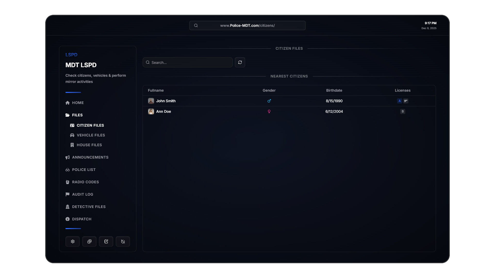 [PAID] Advanced Police MDT & Dispatch V2 [ESX/QBOX/QB] - FiveM Releases ...