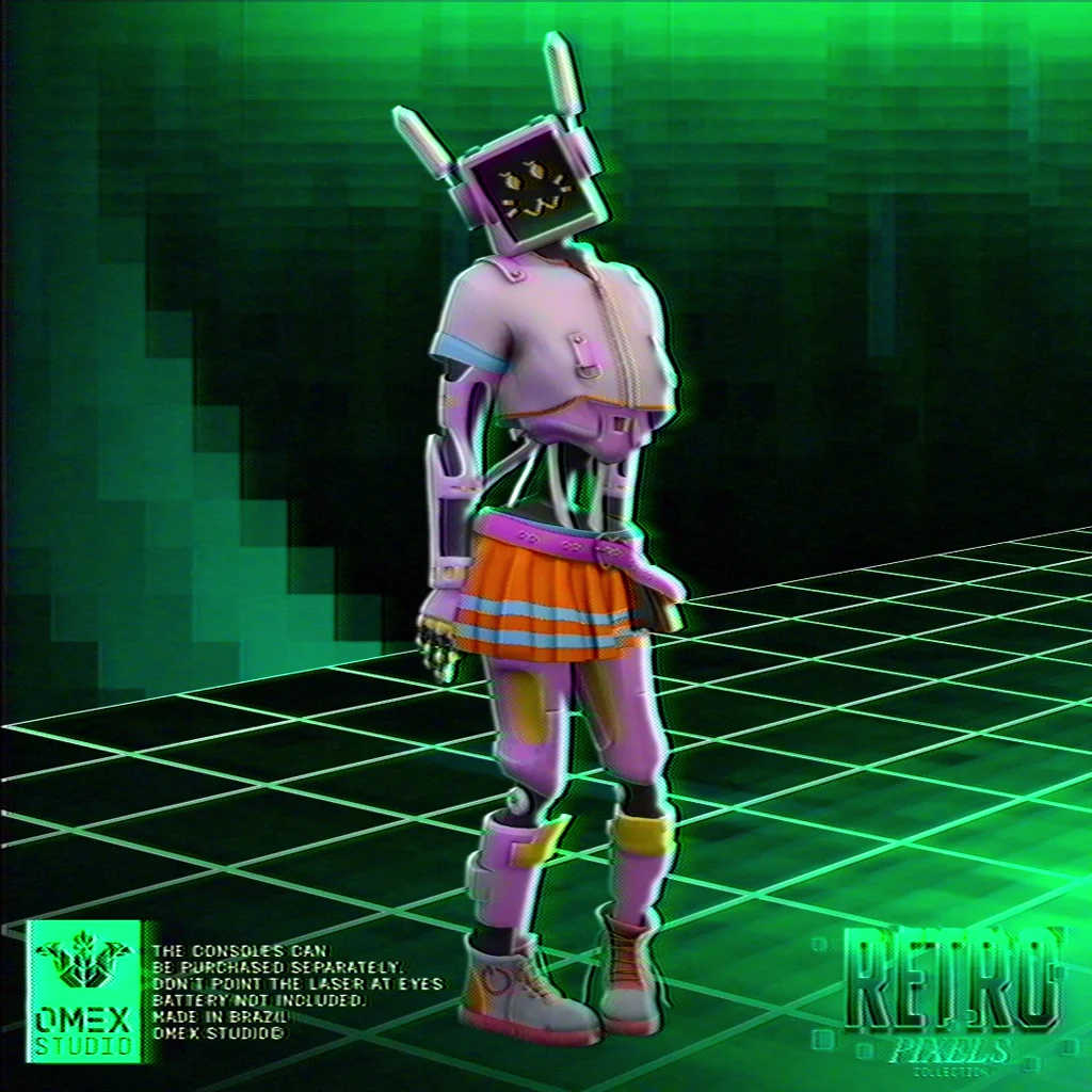 Retro Robots FiveM custom PED preview