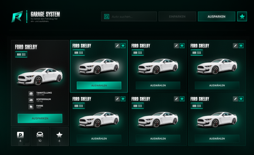 [ESX] RES GARAGE SYSTEM - FiveM Releases - Cfx.re Community