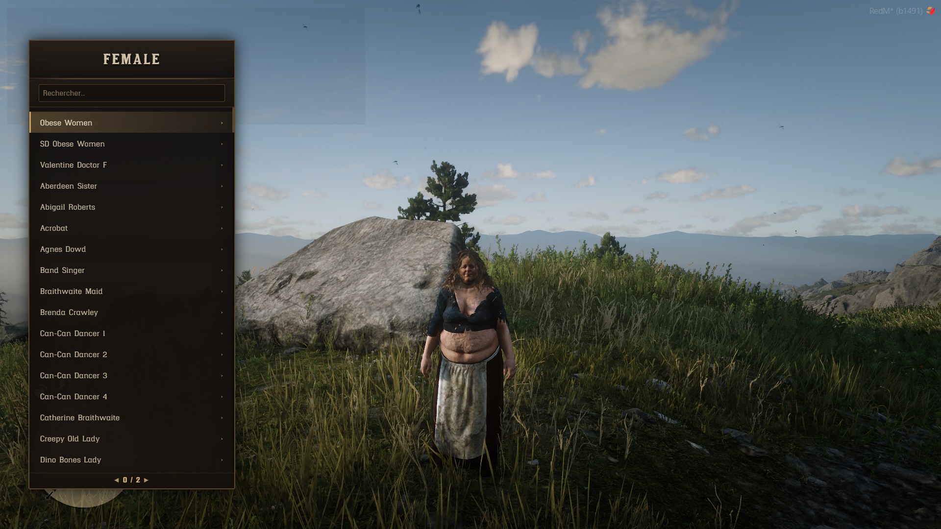 CS_PedMenu — Ultimate Character Selection By Cedrico - RedM Releases ...