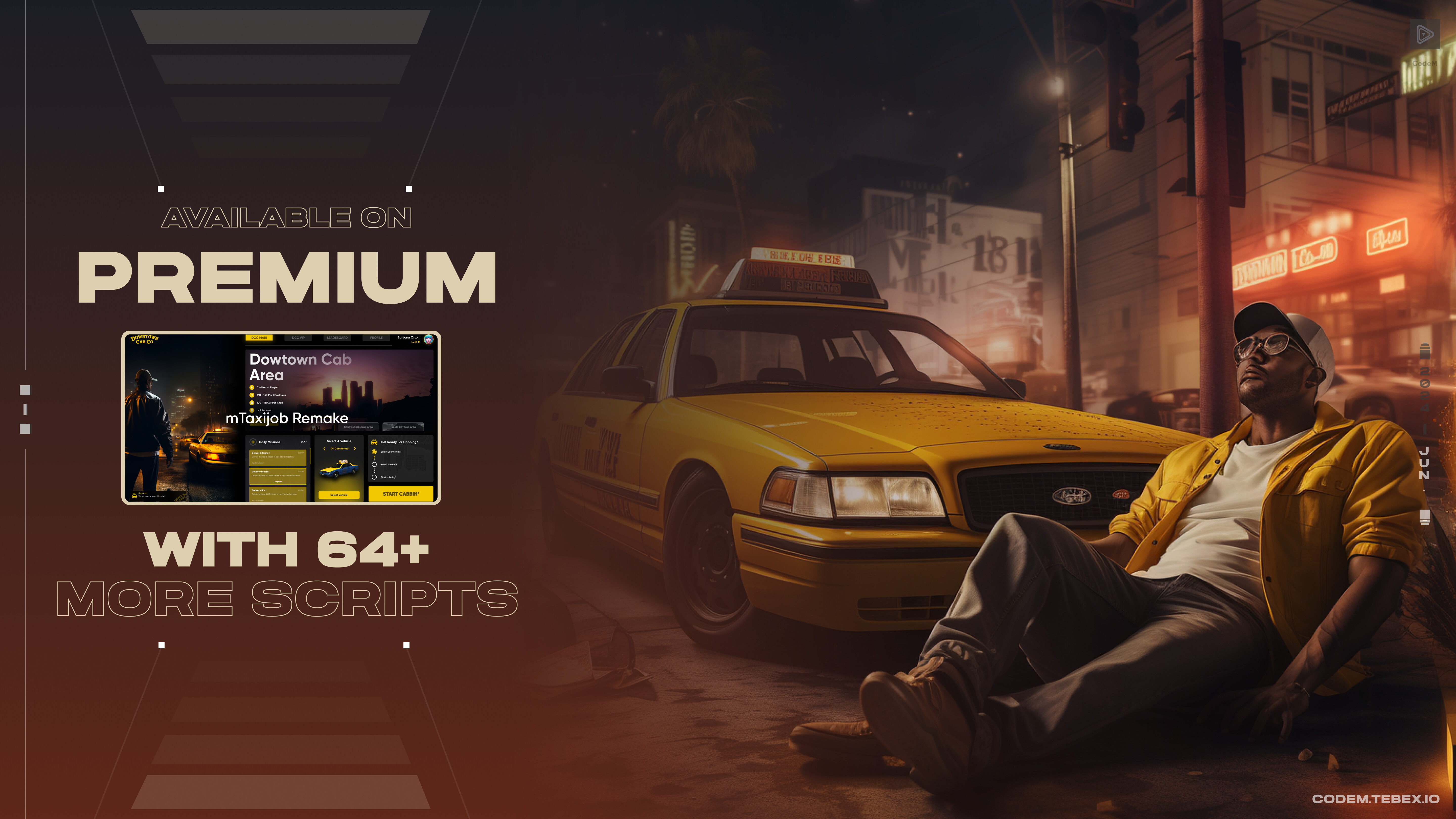 CodeM mTaxijob Remake ESX QB thumbnail 16