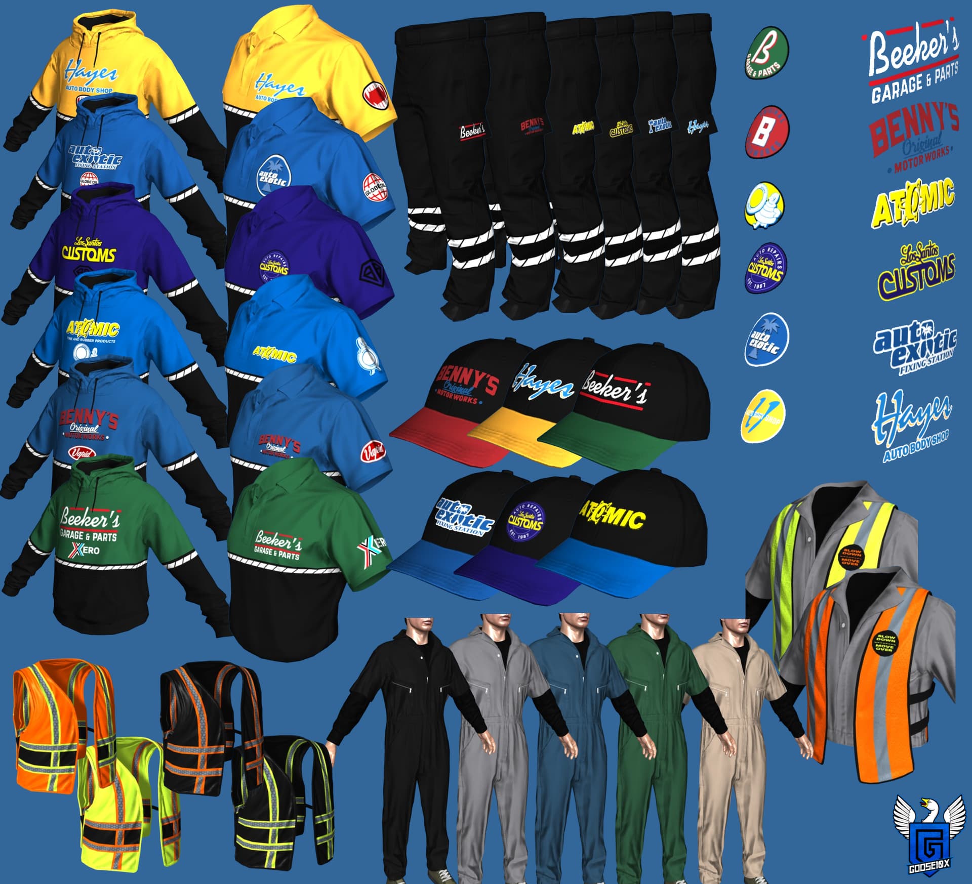 Mechanic Clothing Pack [Paid] [Lore Friendly] [Custom Clothing] [FiveM ...