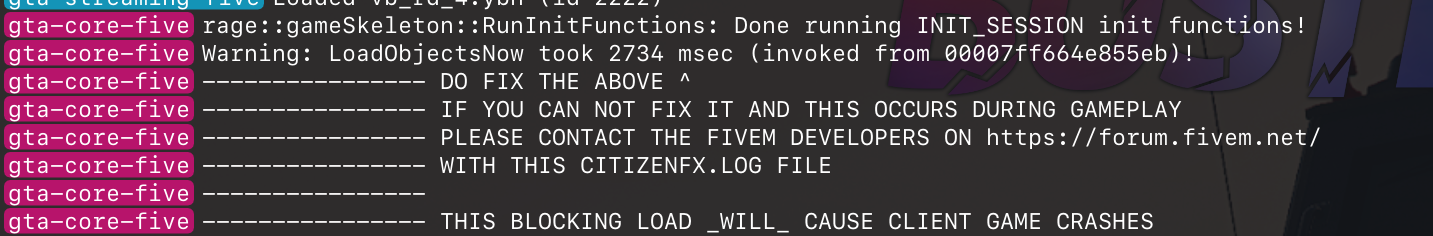 Fivem Error - FiveM Client Support - Cfx Forum