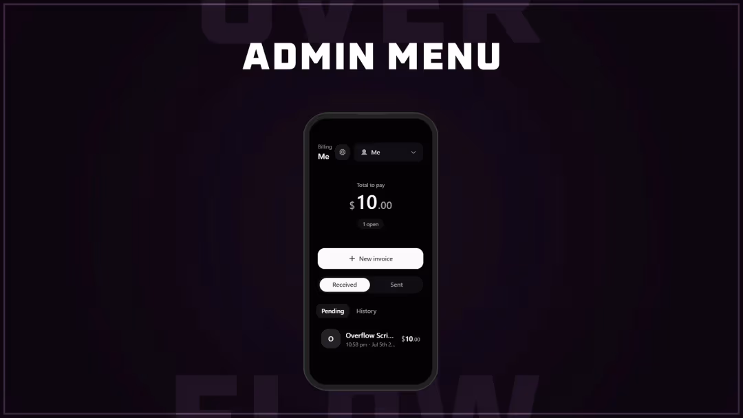 Admin Menu