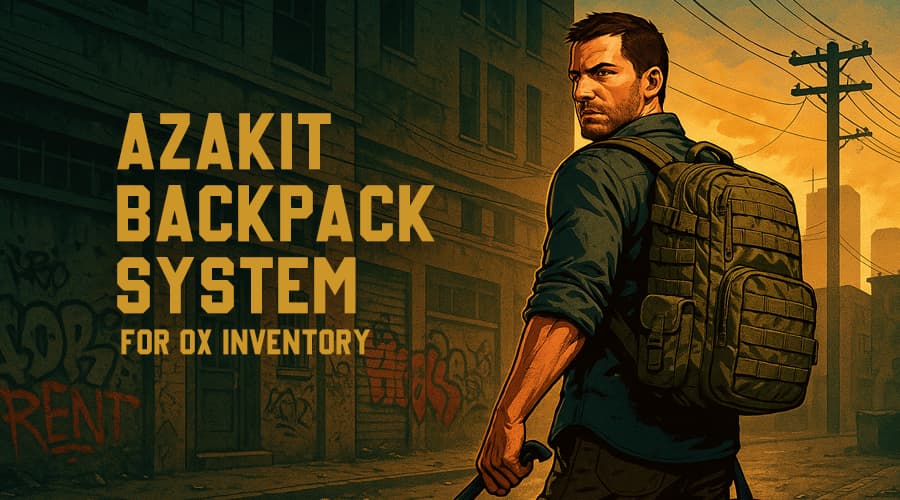 [PAID][ESX/QBCore] Backpack System for ox_inventory – Wearable, Transferable, Fully Customizable Thumbnail