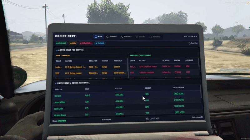 FiveM Police MDT + CAD Script – Complete Law Enforcement System thumbnail 2