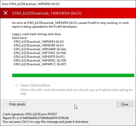 Timing-ohio-blue crash error - FiveM Client Support - Cfx Forum