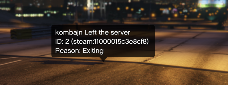 Simple Leave Log [STANDALONE] [FREE] - FiveM Releases - Cfx.re Community
