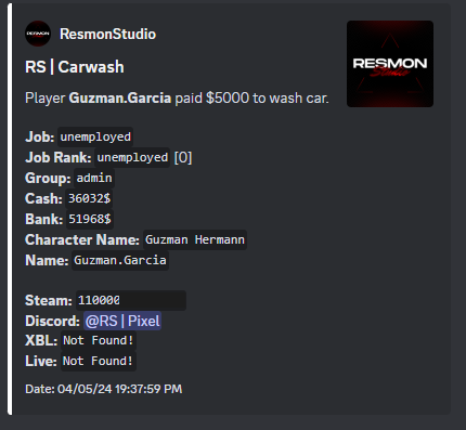 [Release] [PAID] [ESX] RS | Carwash Stations: Basic , Standard and Premium Carwash | 0.00ms Resmon thumbnail 3