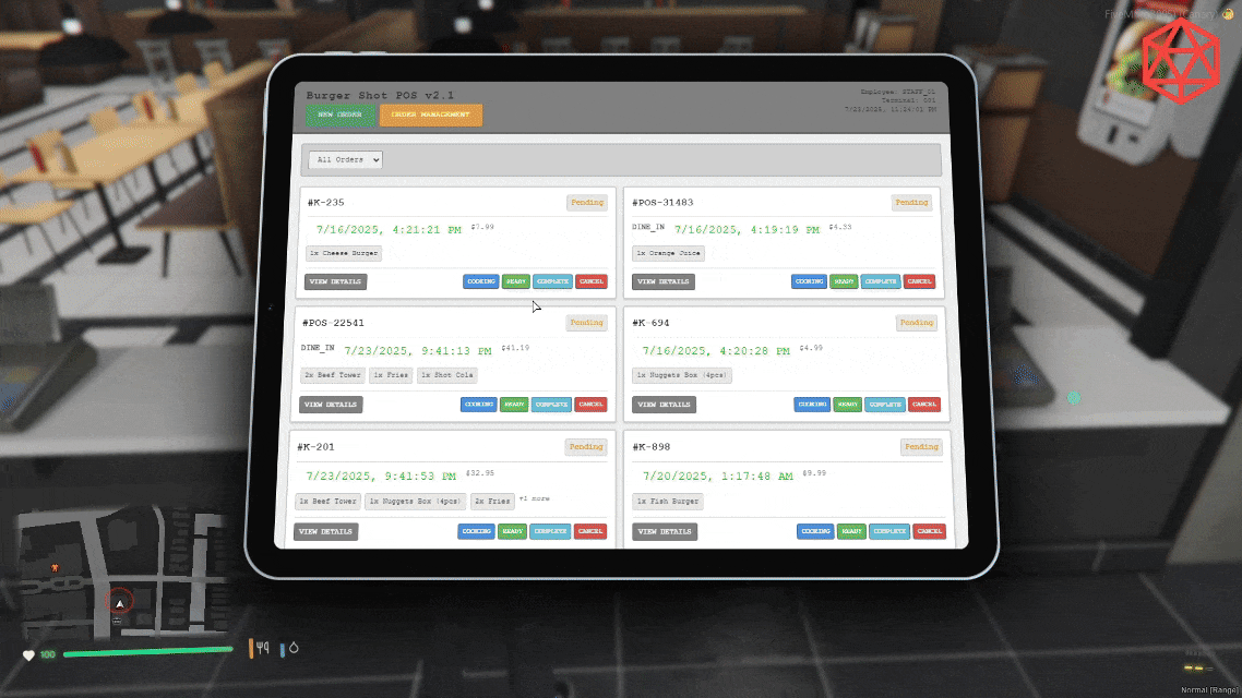 BEST Restaurant System SO FAR! Self ordering Tablets, Interactive Cooking, Custom 3D Props thumbnail 6