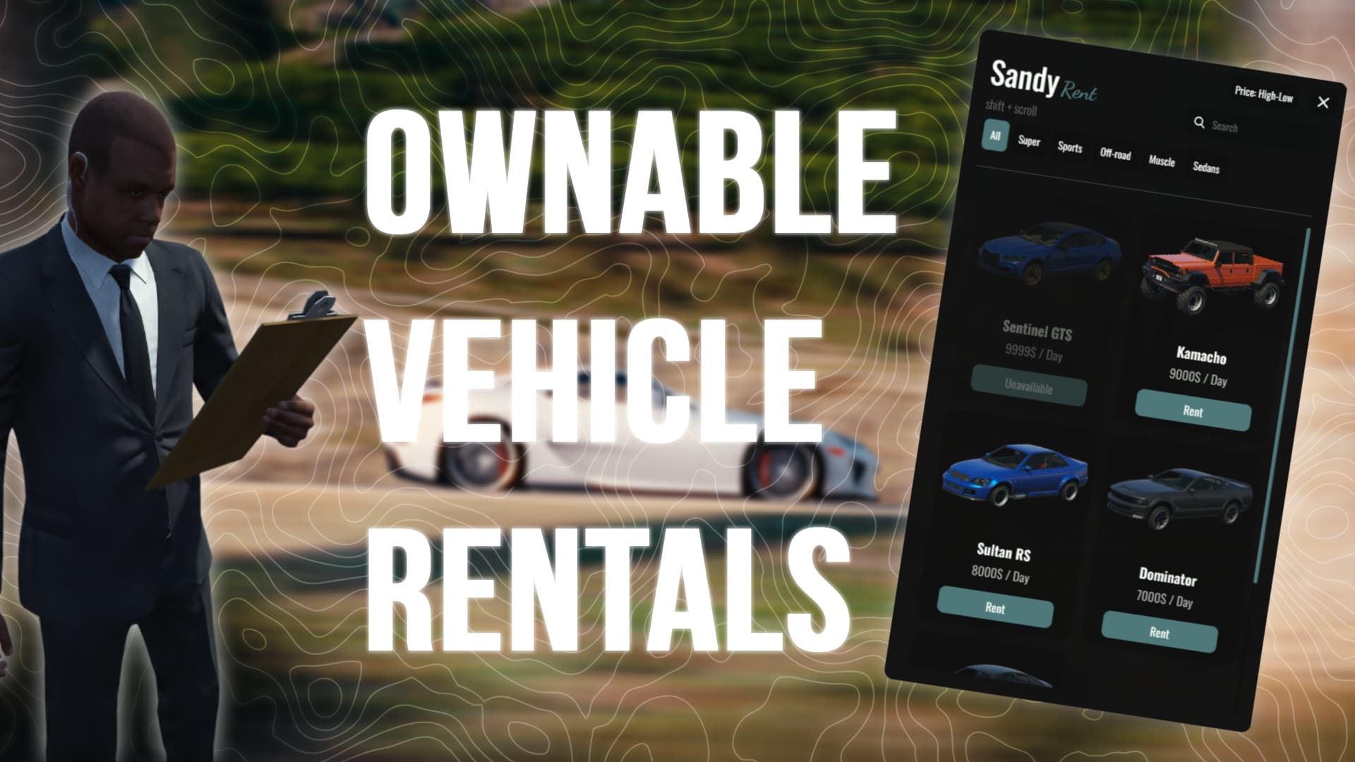 Ownable Vehicle Rentals - FiveM Releases - Cfx Forum