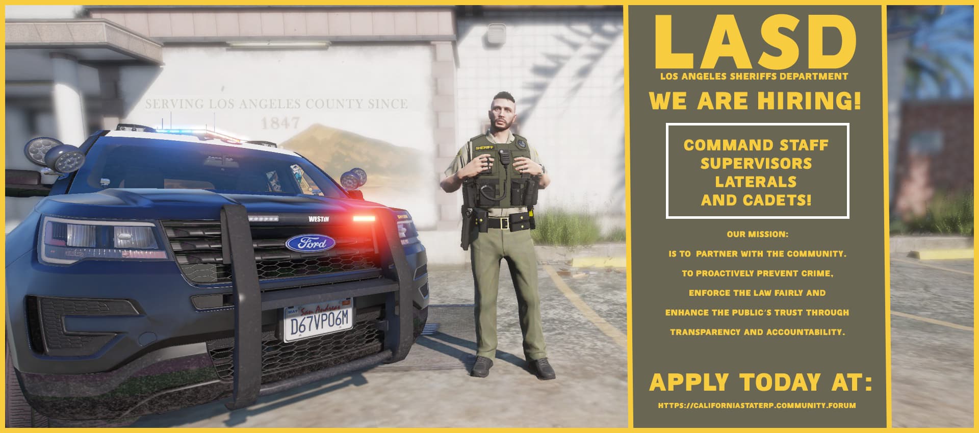 LASD Recruitment Banner