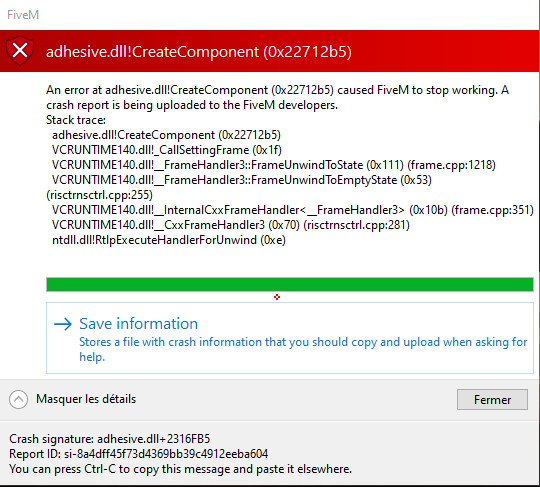 Crashing while launching - FiveM Client Support - Cfx.re Community