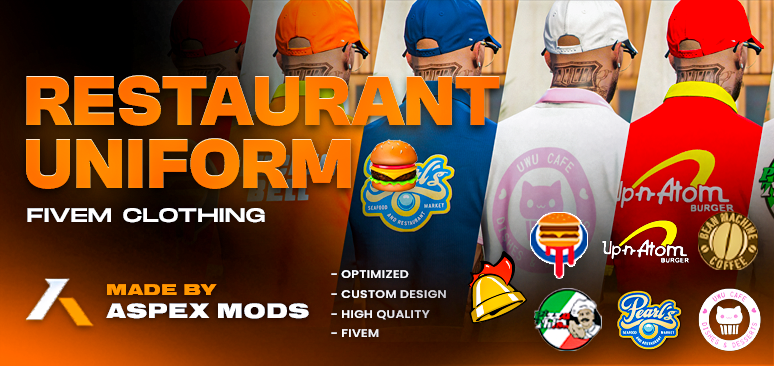 🍔 Los Santos Restaurant Uniforms | Male + Female [PAID] - Releases ...