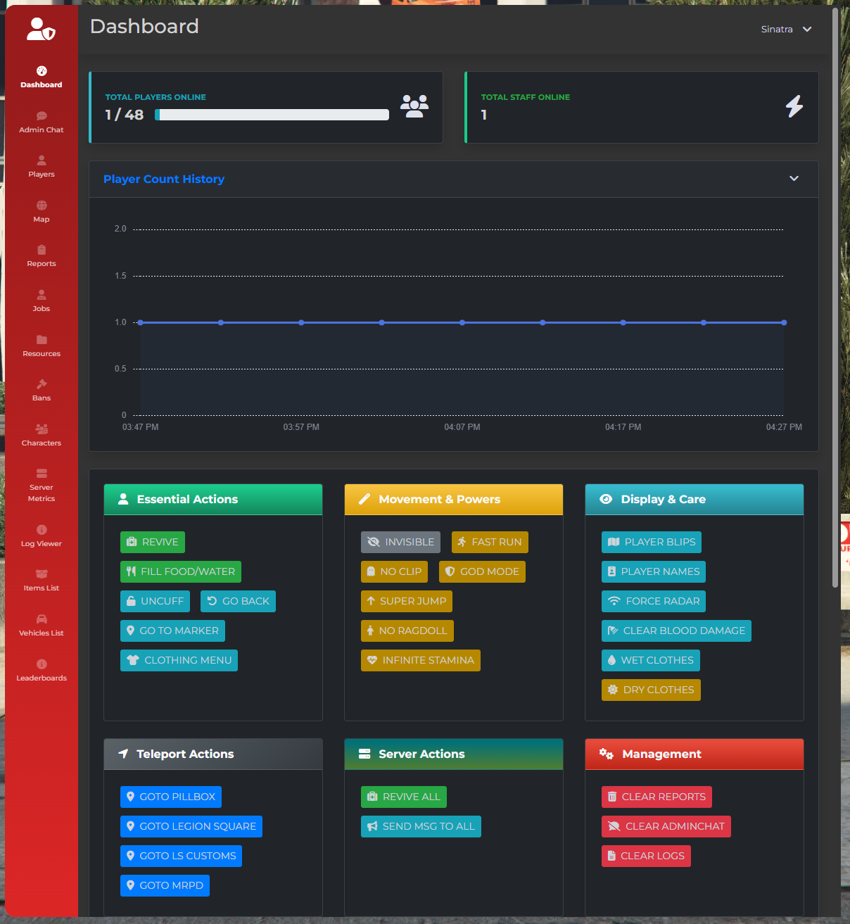 [PAID] [QB/ESX] 919 ADMIN CLASSIC - The Legacy Admin Menu - FiveM ...