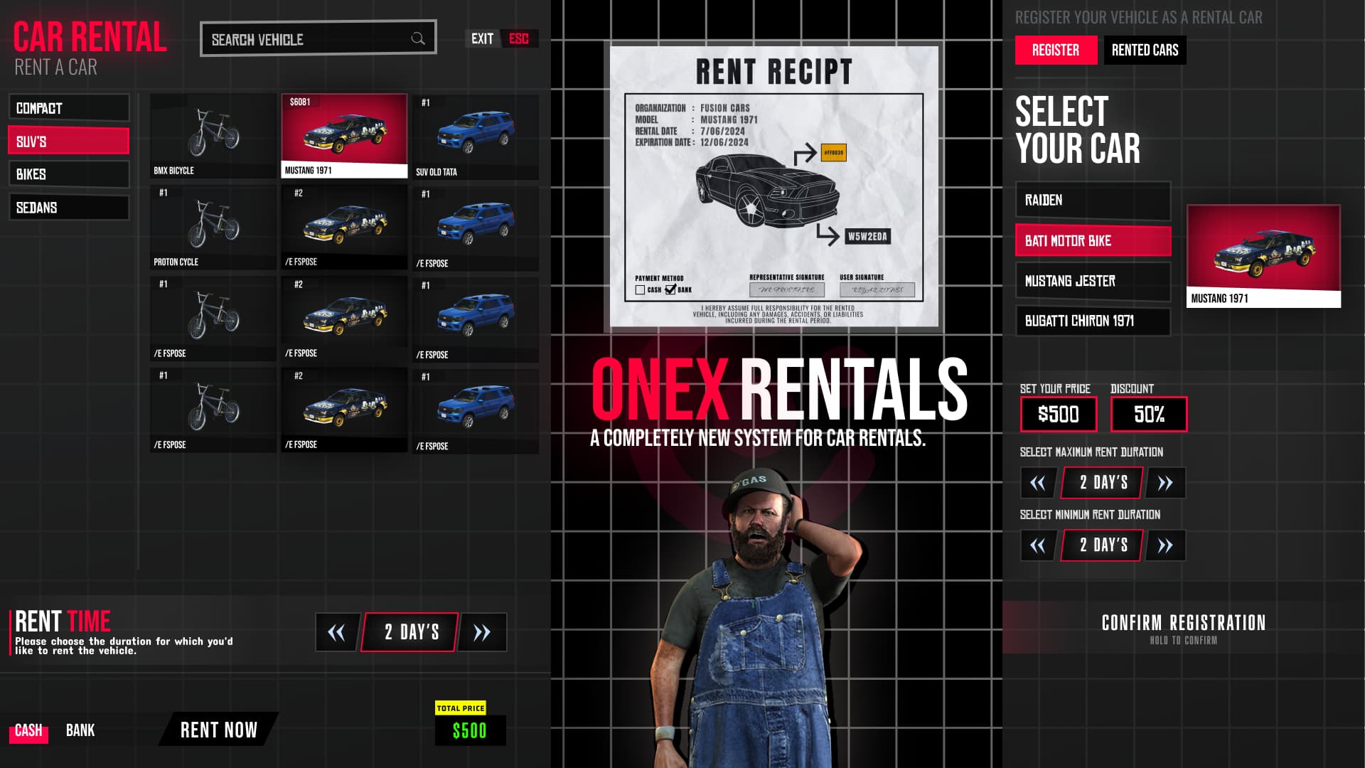 Unique Standalone Car / Vehicle Rental  Thumbnail