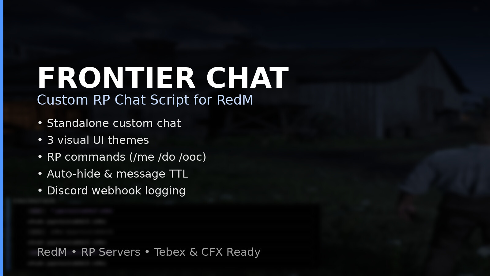 [PAID] R CHAT – Custom RP Chat for RedM - RedM Releases - Cfx Forum