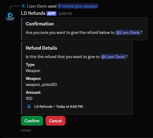 LD Refund System - FiveM Releases - Cfx.re Community
