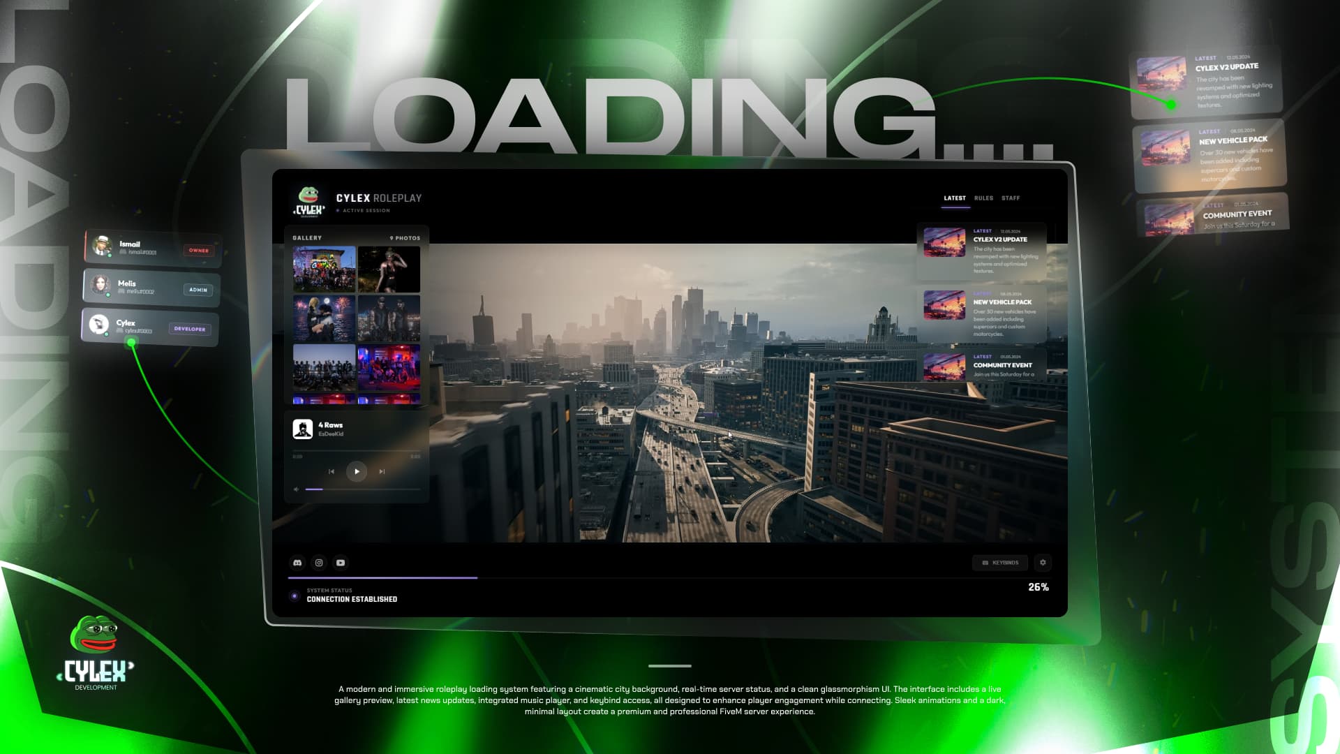 [PAID] Cylex Loading Screen | Modern UI - FiveM Releases - Cfx Forum