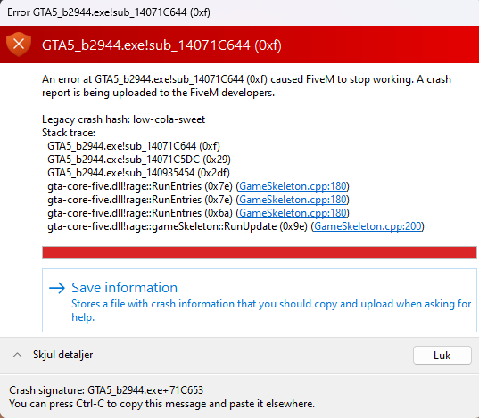Help to server crash - FiveM Client Support - Cfx Forum