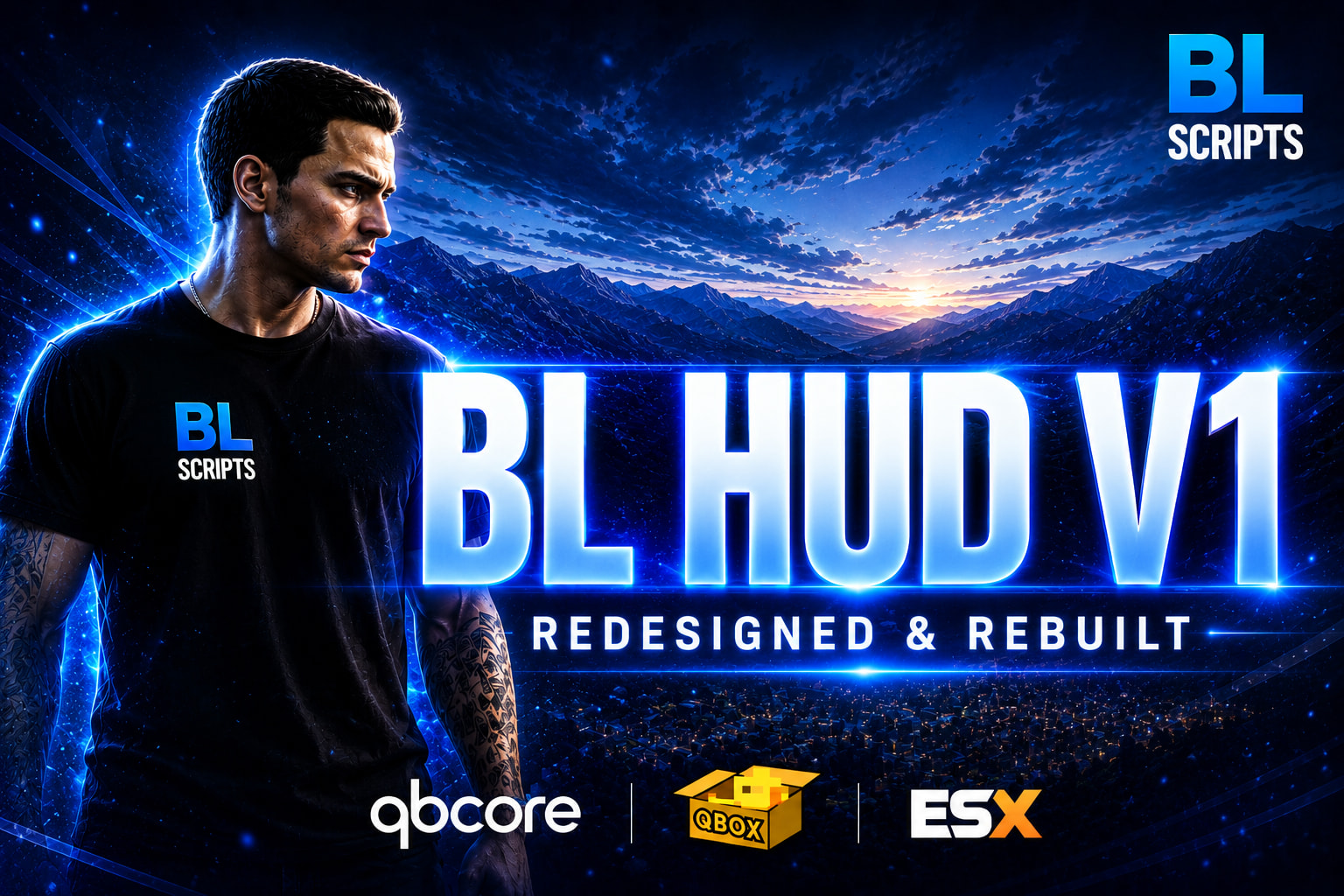 [免费] BL HUD V1 | 重新设计的HUD界面 | （支持QB/Qbox/ESX平台）fivem资源网-fivem插件网-fivem脚本-fivem技术-fivem分享FIVEM资源网