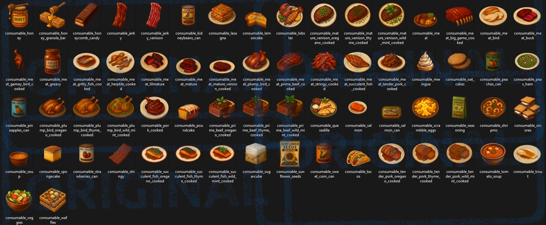 Inventory Images - FOOD - RedM Releases - Cfx Forum