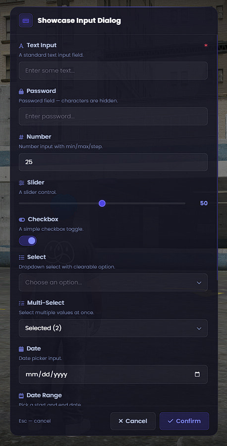 Menu System [ESX, QB, QBOX, STANDALONE] - FiveM Releases - Cfx.re Community