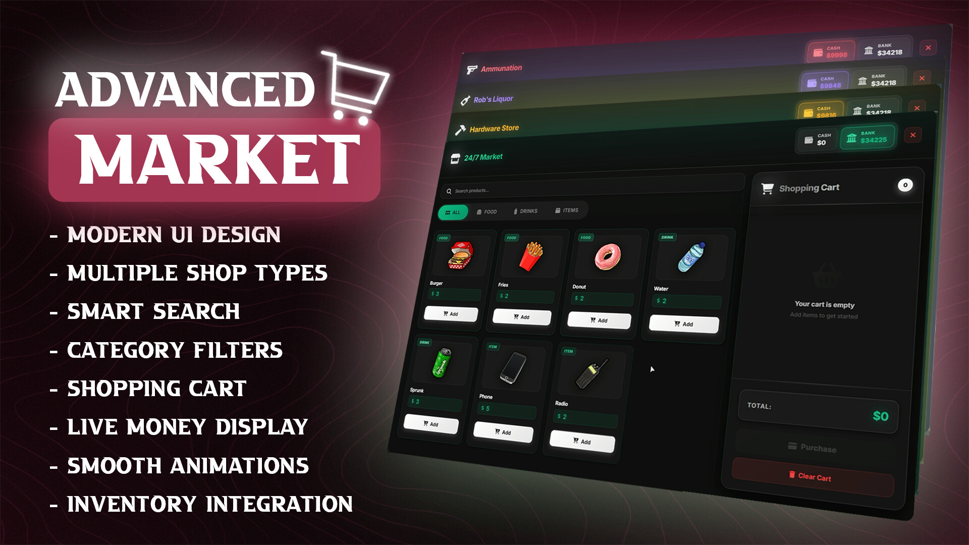 [PAID][QBCORE] Advanced Market [Escrow] - FiveM Releases - Cfx.re Community