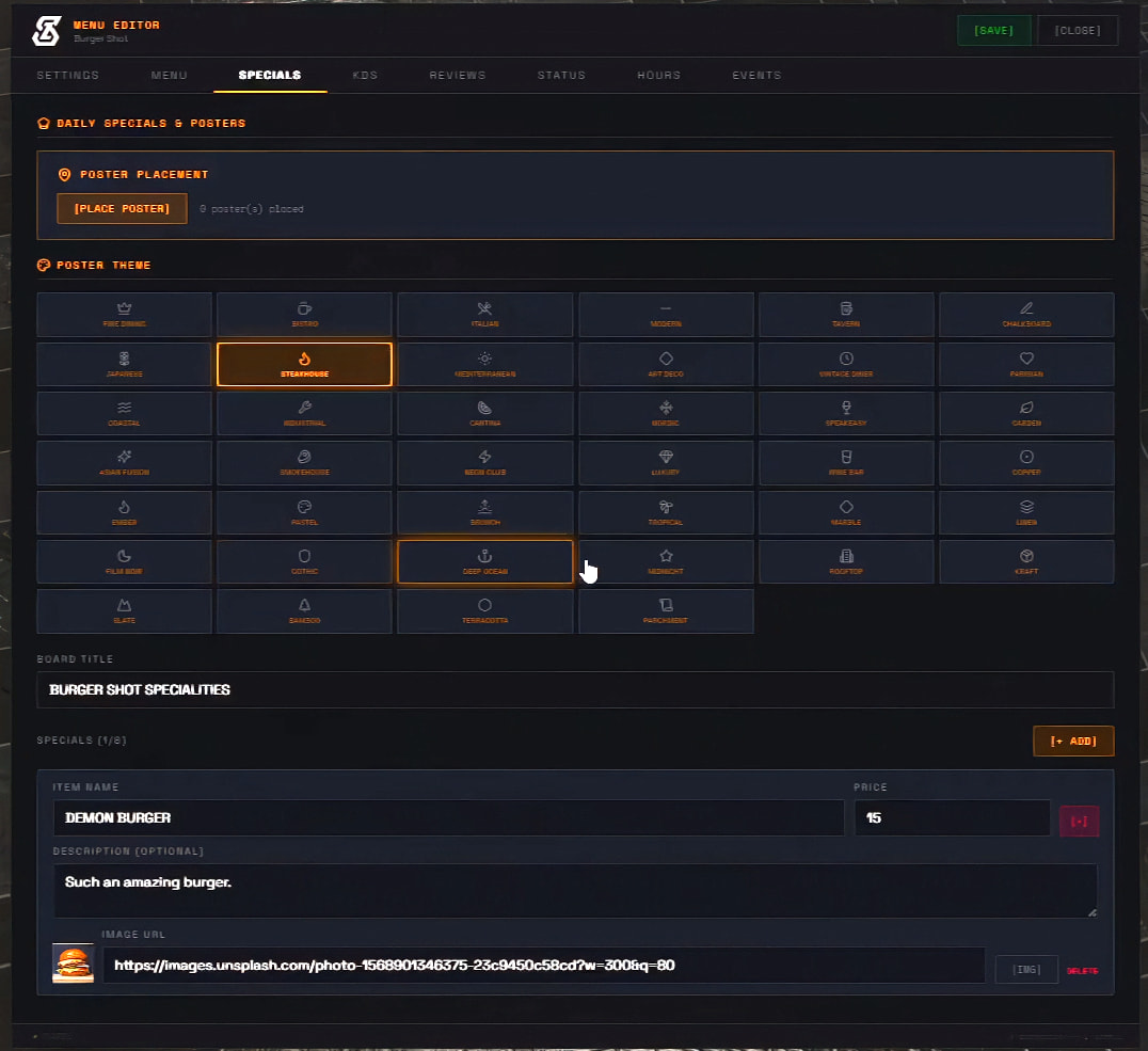 Restaurant Management Suite | Menu Editor + DUI Screens + Kitchen ...
