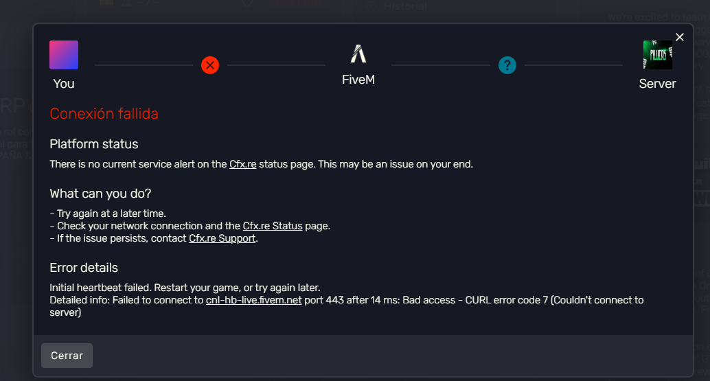 I have a error with fivem - FiveM Client Support - Cfx Forum
