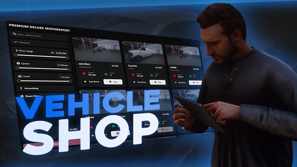 [ESX/QB] Vehicle Shop Thumbnail