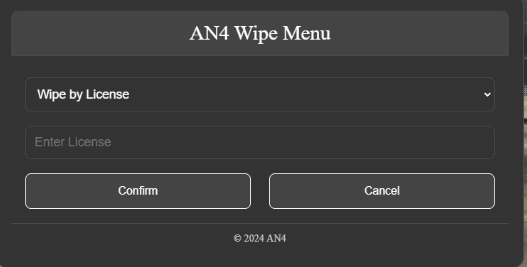 AN4 WIPE SYSTEM ''WIPE , RESTORE , EDIT PLAYER '' QBCore , ESX and QBOX thumbnail 2