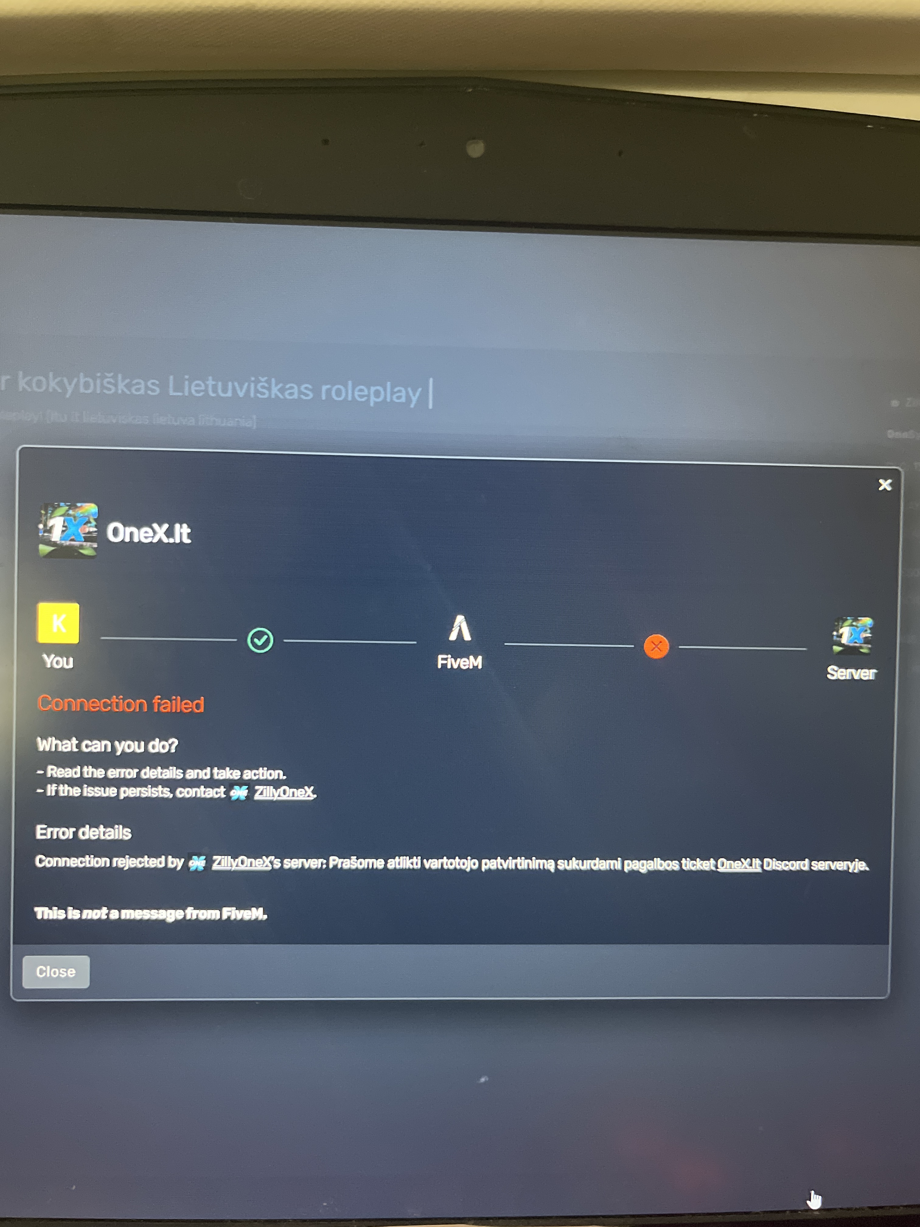 that i cant join the server - FiveM Client Support - Cfx.re Community