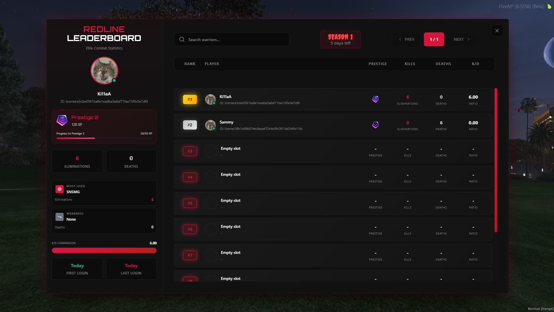 Fivem Rank Script Kill Leaderboard Standalone // Prestiges, Ranks, Top weapons, and much ...
