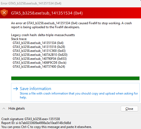 FiveM crashing - FiveM Client Support - Cfx Forum