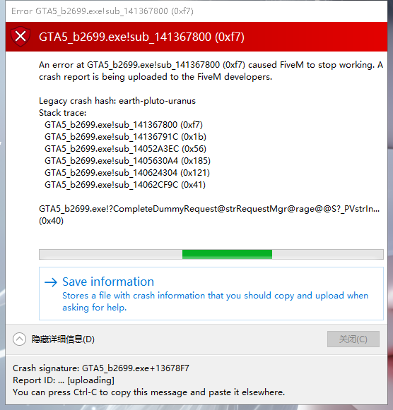 Fivem crash - FiveM Client Support - Cfx Forum