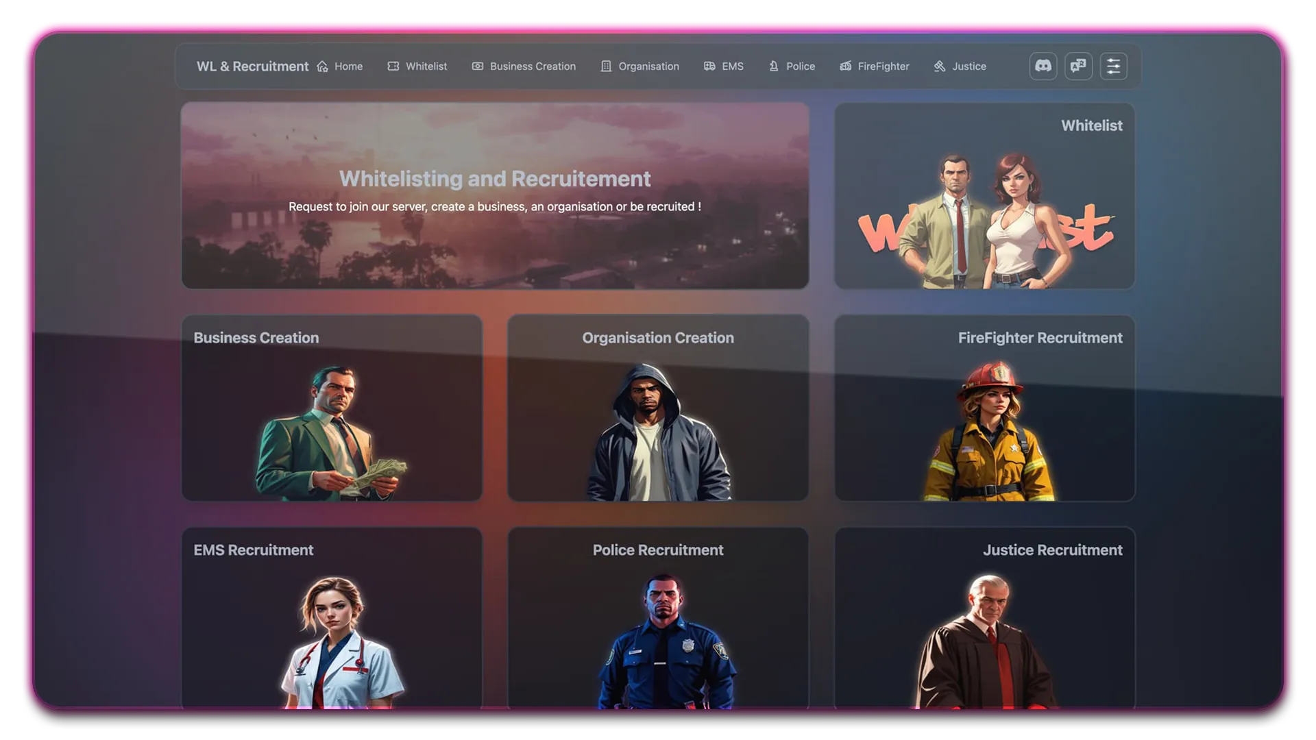 🎟 RP Panel Whitelist
