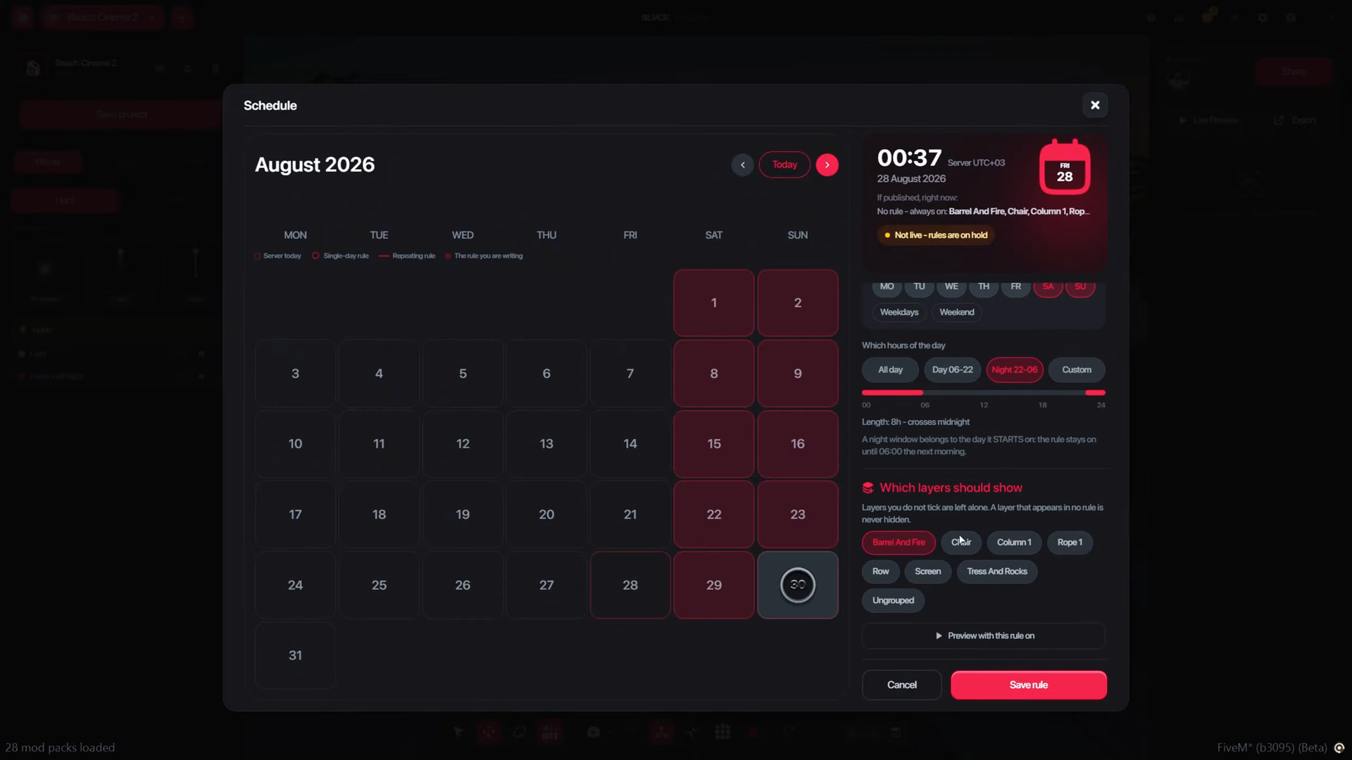 BLVCK Map Editor FiveM schedule system