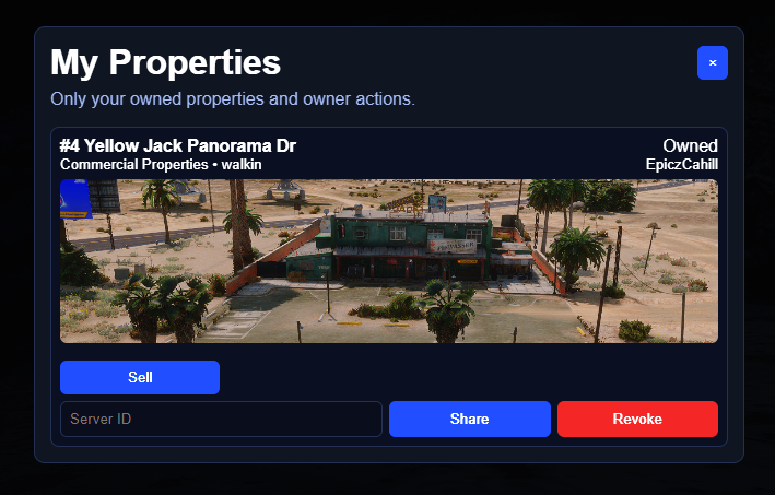[Standalone] Advanced Property System - FiveM Releases - Cfx Forum
