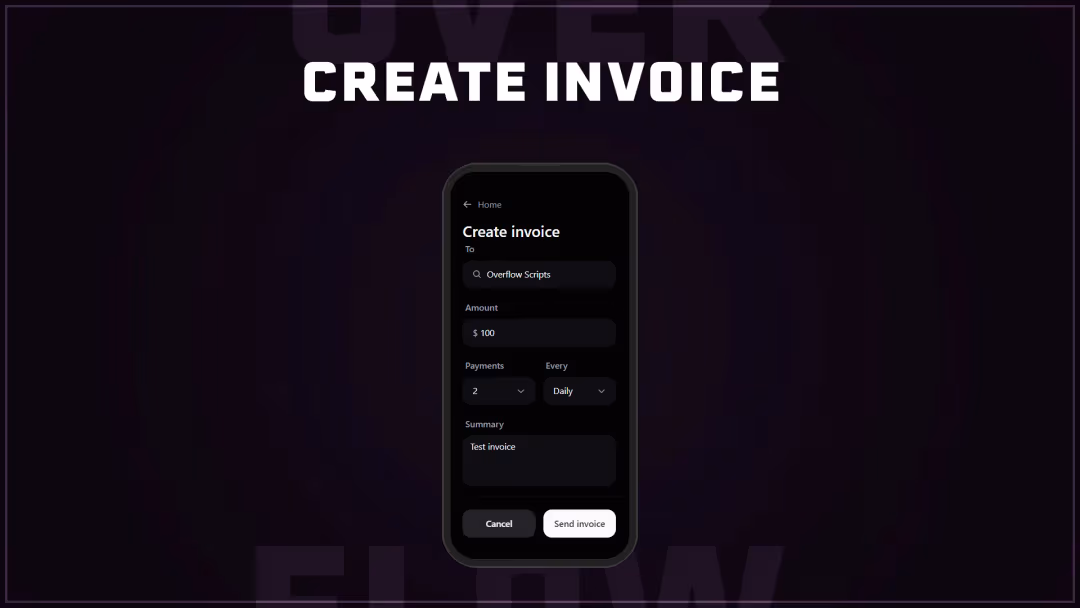 Create invoice