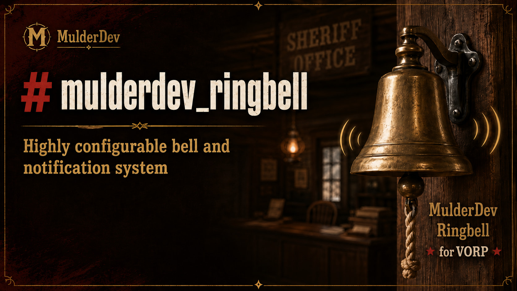 [PAID] mulderdev_ringbell 🔔 | RedM VORP Ringbell Notification System ...